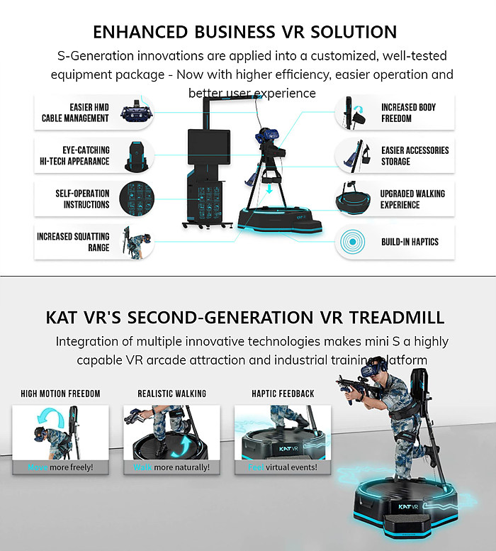 VR 트레드밀 사례 : KAT VR / https://www.kat-vr.com/products/kat-walk-mini-s 