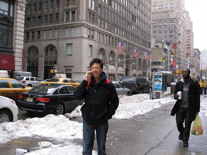 2011년 미국 유학 당시 뉴욕 거리에서
