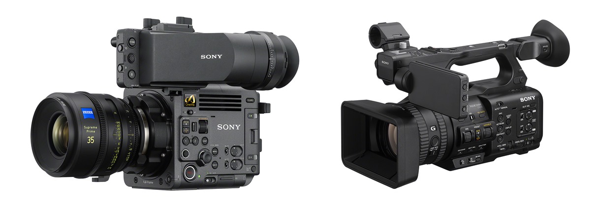 CineAlta 카메라 BURANO (좌) / XDCAM 메모리 캠코더 PXW-Z200 (우)