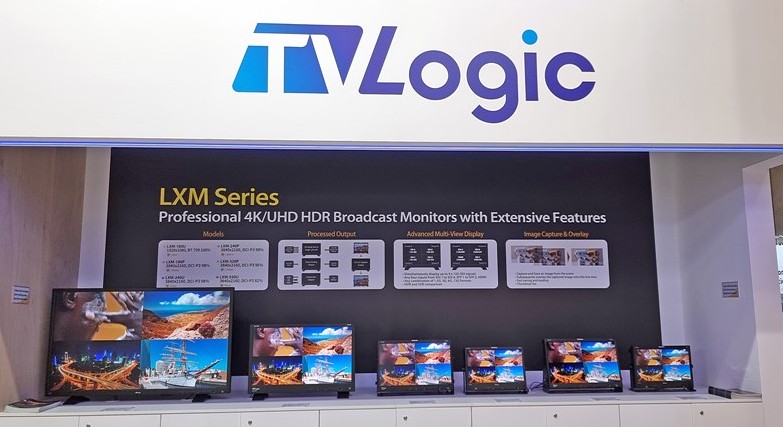 작년 IBC 2024에서의 LXM Series 전시. 올해에는 55”를 제외하고 새로운 32” OLED Panel 탑재 제품의 Proto Type이 전시될 예정이다