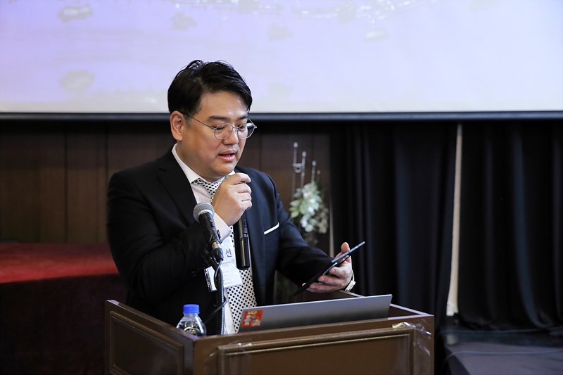 인사말 중인 장익선 한국방송조명협회 회장