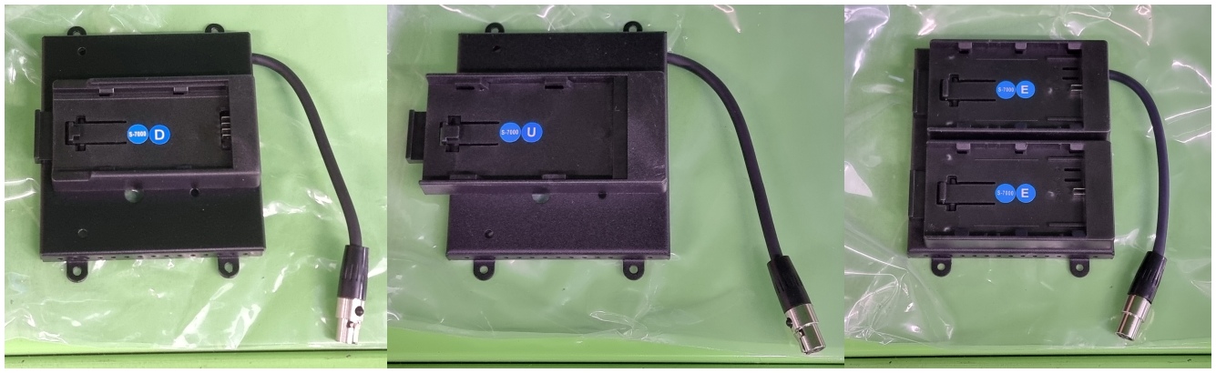 다양한 Battery Bracket들의 모습. BB-055P, BB-055U, BB-055E다.