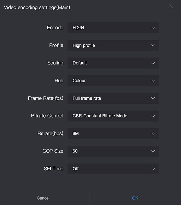 ProSRT4 인코더 모듈 – 인코딩 설정