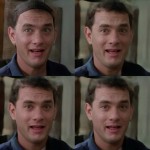 그림 1. AI 디지털 메이크업 기술을 사용한 영화  주연배우 ‘톰 행크스’ / 출처 : Metaphysic