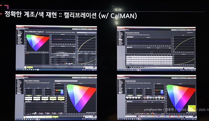캘리브레이션을 통한 색재현 설명