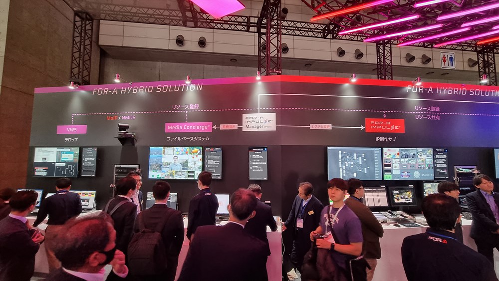 IMPULSE 라이브 제작 플랫폼을 통한 하이브리드 솔루션 전시