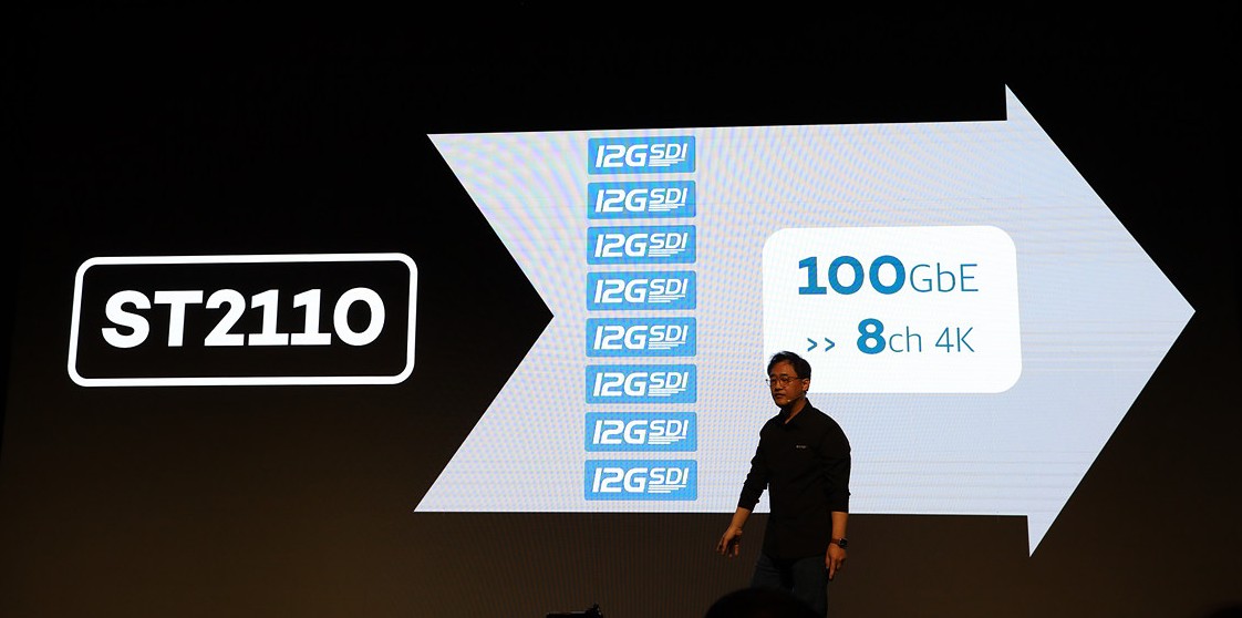 100GbE 대역폭에서 4K 영상 전송 시 채널 수