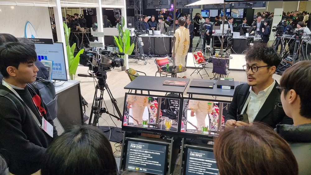 소니의 카메라 시스템 전시