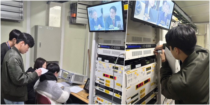 송신소 업무 중인 이도학 사원